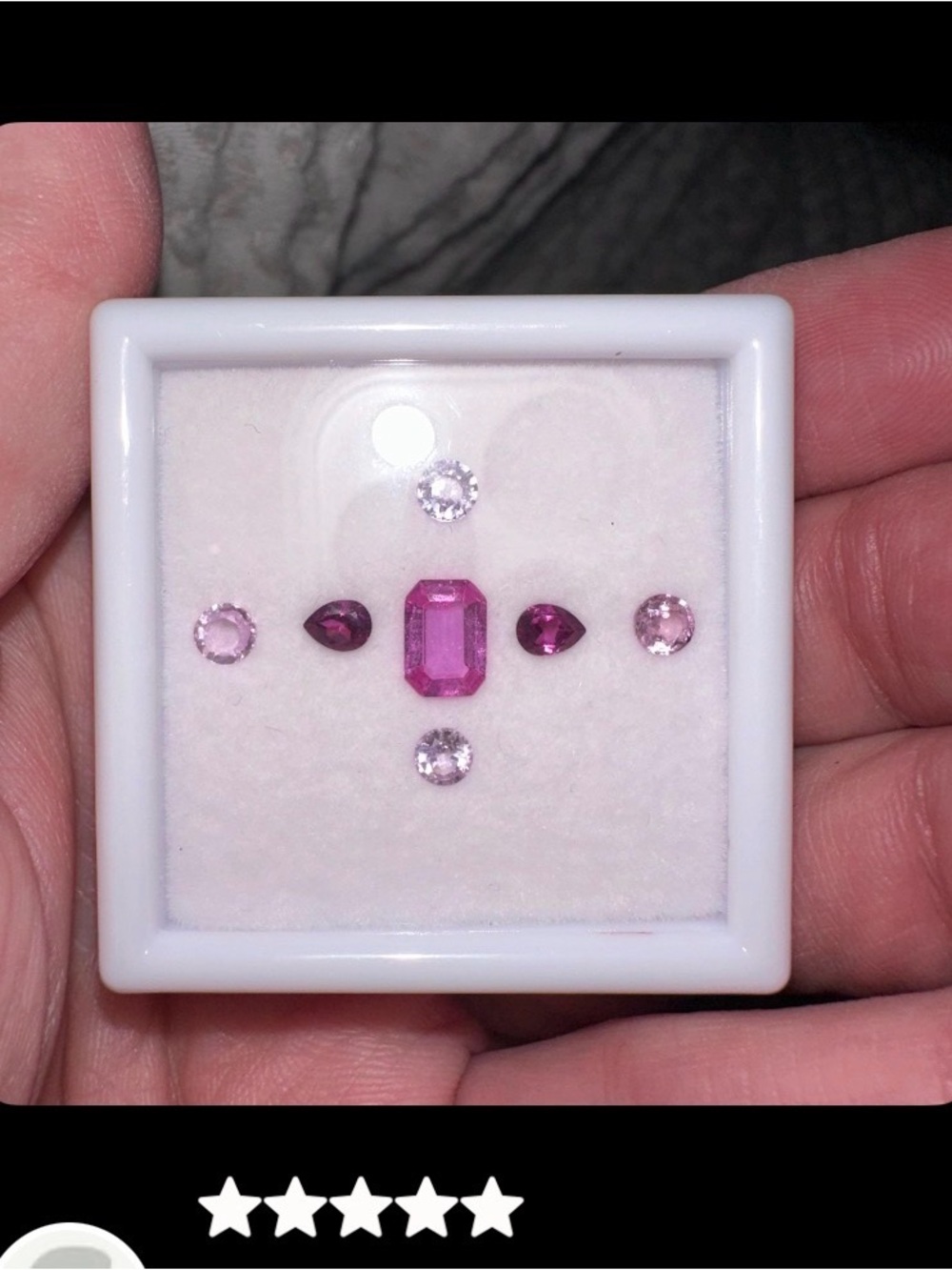 Pink Sapphire and Rose Quartz Accent Gem Set - Women Jewelry